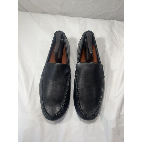 Frye Venetian Black Leather Slip On Loafers Mens Size US 9 - Picture 1 of 16